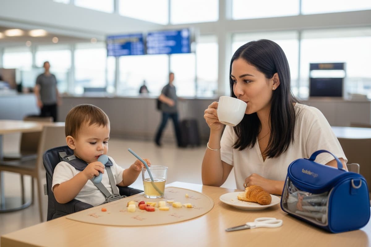 Toddler To Go Kit at airport