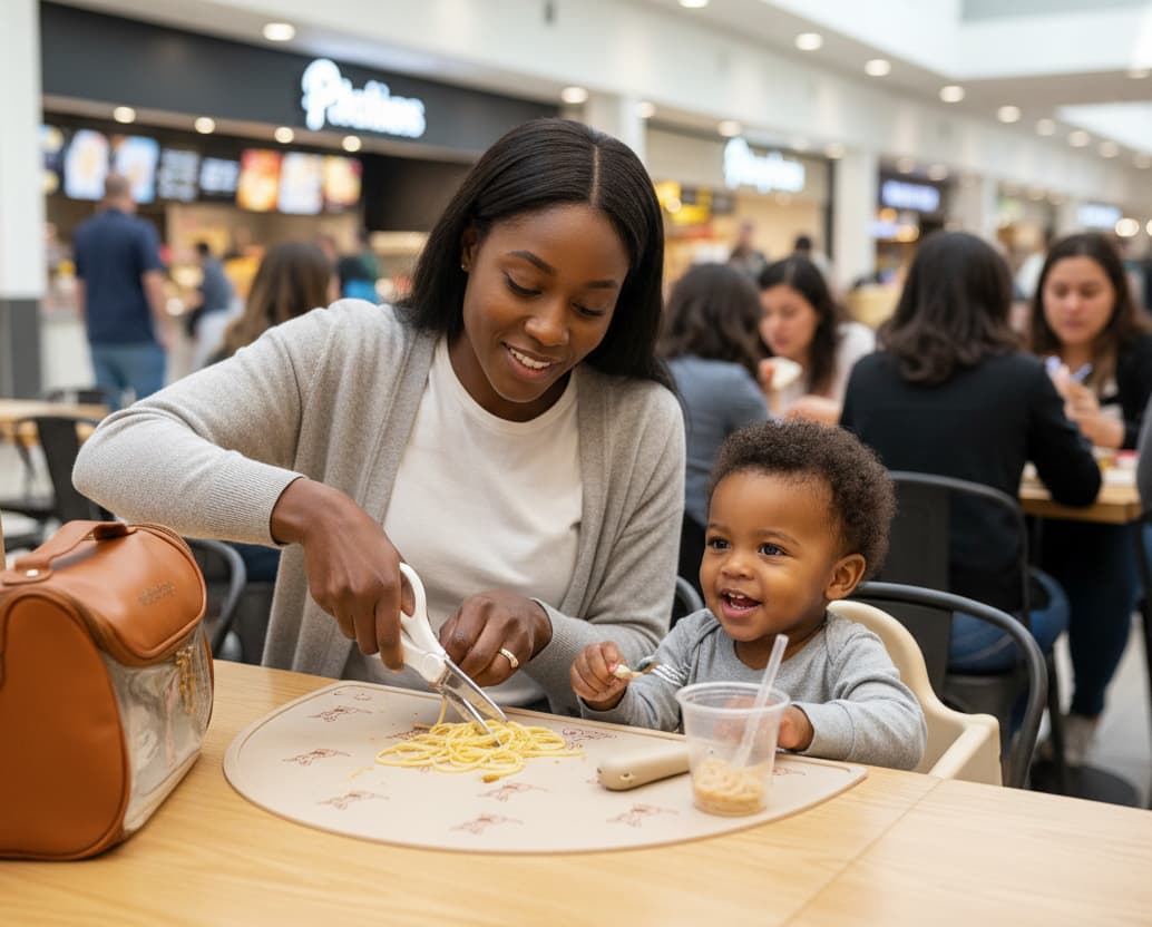Using kit at food court