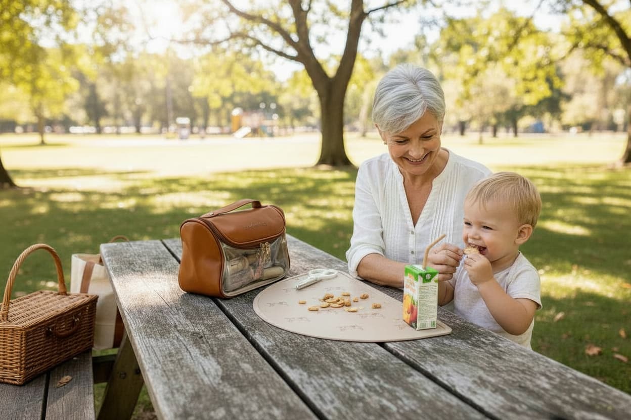 Picnic with grandma using the kit